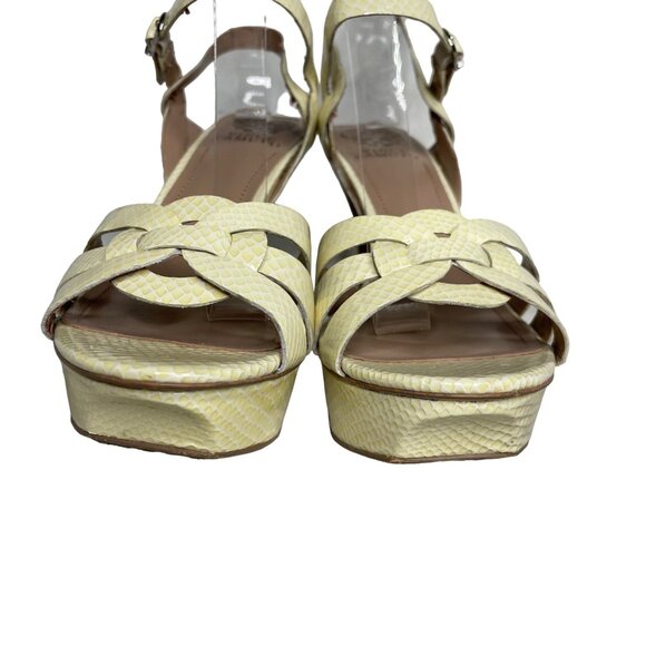 Vince Camuto 9.5 Toleo patent leather heels cream yellow - Picture 8 of 14